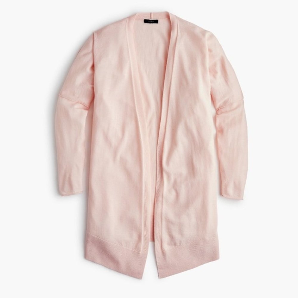 J. Crew 100% Merino Wool Long Duster Cardigan